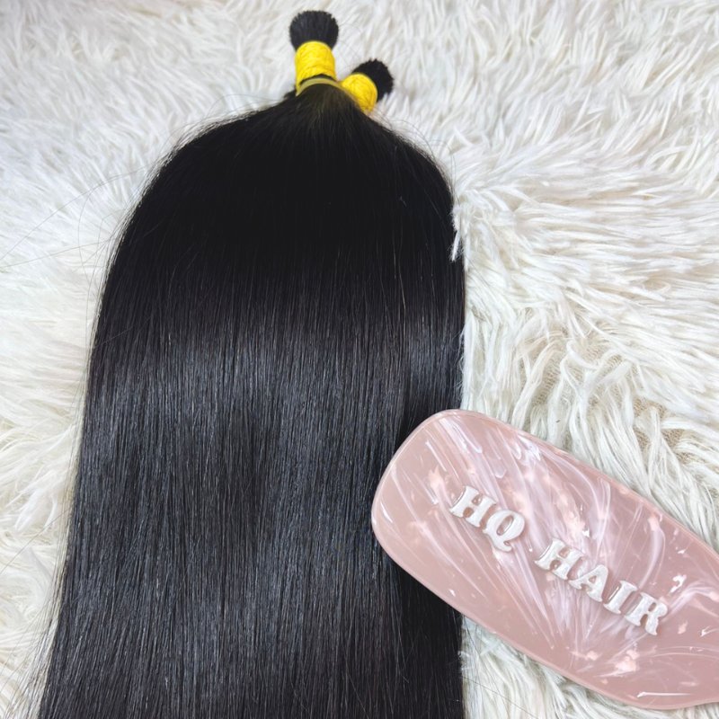 Bulk Hair Extensions Natural Straight #1