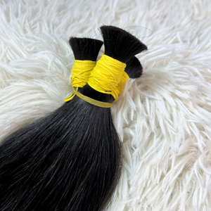 Bulk Hair Extensions Natural Straight #1