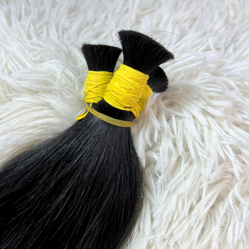 Bulk Hair Extensions Natural Straight #1