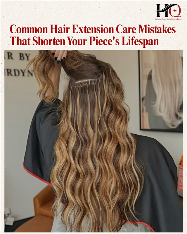 Common Hair Extension Care Mistakes That Shorten Your Piece's Lifespan