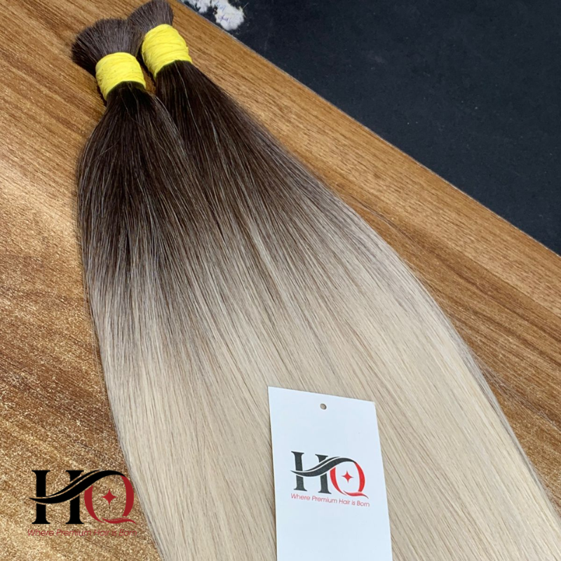 Bulk Hair Extensions Natural Straight Ombre 1A/PLA01
