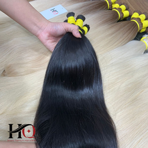 Bulk Hair Extensions Natural Straight #1
