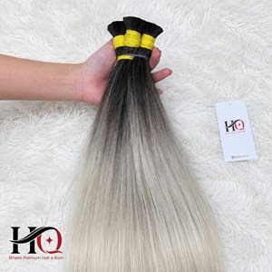 Bulk Hair Extensions Natural Straight Ombre 1A/PLA01