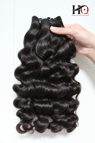 Weft Hair Extension Burmese Curly Raw Hair #2